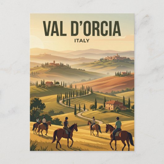 Val d'Orcia Italië Briefkaart (Voorkant)