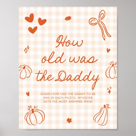 Val Fall Een Klein Pompoentje Hoe oud was de Papa Poster (Voorkant)