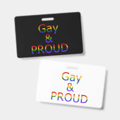 Val Fallen Trots Gay Te Zyn Badge (Voor- en achterkant)
