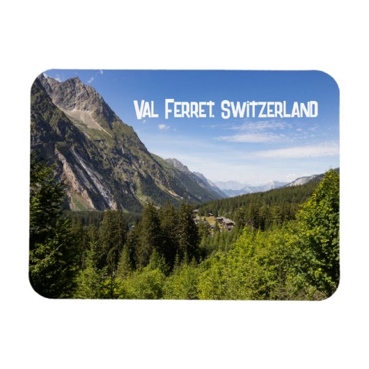 Val Ferret, in Wallis, Zwitserland Magneet (Horizontaal)