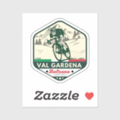 Val Gardena Italiaanse fietstocht Sticker (Vel)