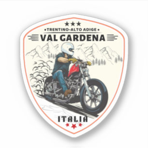 val gardena italiaanse Motorfiets tour Sticker