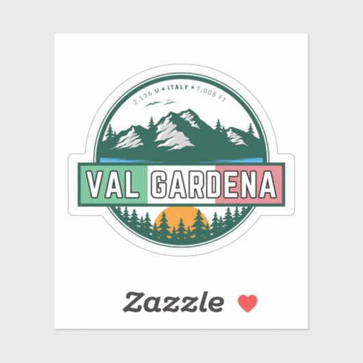 Val Gardena Italiaanse tour Sticker (Vel)