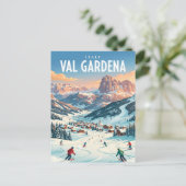Val Gardena Italië Briefkaart (Staand voorkant)