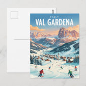 Val Gardena Italië Briefkaart (Voorkant / Achterkant)