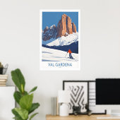 Val Gardena Muur Kunst Ski Poster 1 (Thuiskantoor)