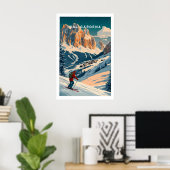 Val Gardena Ski-poster - Italië 1 Poster (Thuiskantoor)
