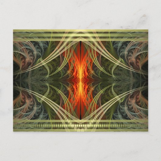 Val Halla Abstracte digitale kunst Briefkaart (Voorkant)