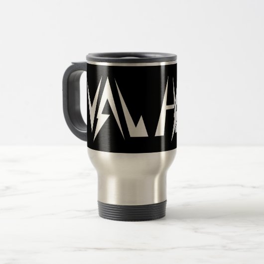 Val Halla Travel Mug Reisbeker (Voorkant links)