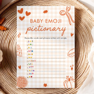 Val Hand Getekend Italiaans Baby Emoji Pictionary  Kaart