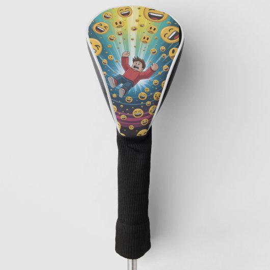 Val in bubbel golfheadcover (Voorkant)