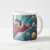 Val in bubbel grote koffiekop (Voorkant rechts)