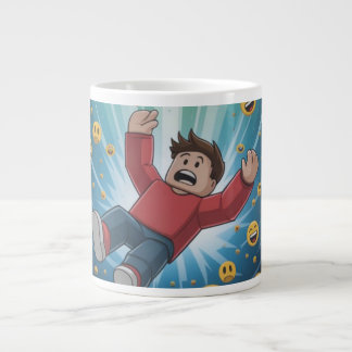 Val in bubbel grote koffiekop