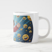 Val in bubbel grote koffiekop (Rechts)