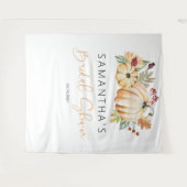 Val in de Liefde Achtergrond, Pompoen Herfst Bruil Wandkleed (Voorkant (horizontaal))