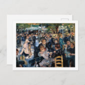 Val in de Moulin de la Galette, Auguste Renoir Briefkaart (Voorkant / Achterkant)