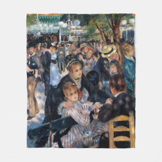 Val in de Moulin de la Galette, Auguste Renoir Fleece Deken (Voorkant)