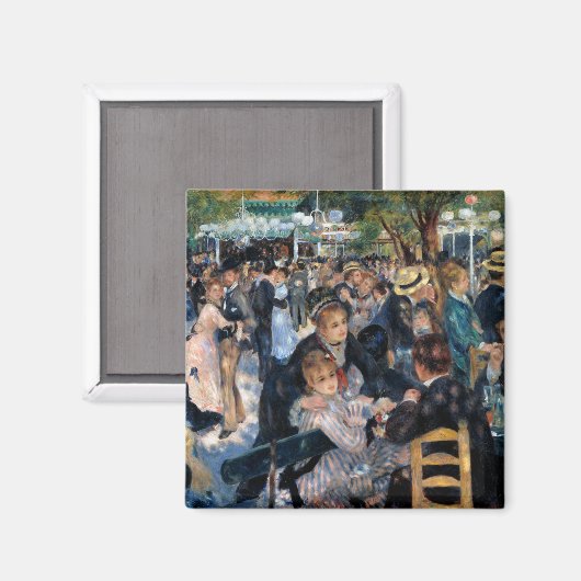 Val in de Moulin de la Galette, Auguste Renoir Magneet (Voorkant / Achterkant)