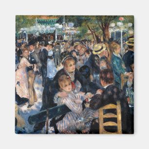 Val in de Moulin de la Galette, Auguste Renoir Magneet