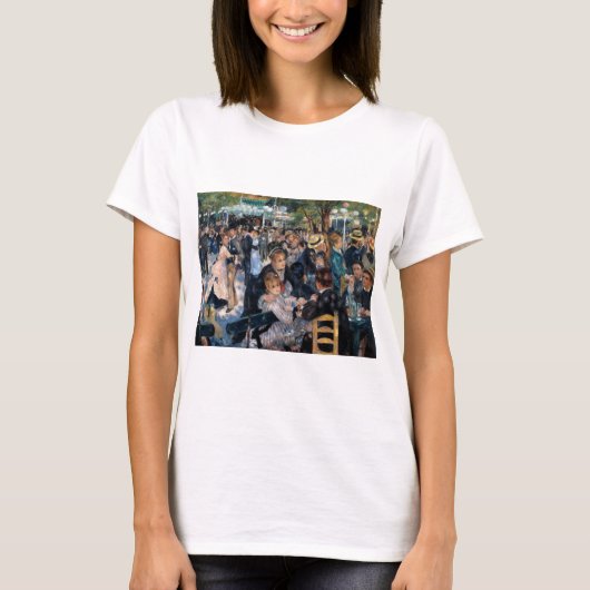 Val in de Moulin de la Galette, Auguste Renoir T-shirt (Voorkant)