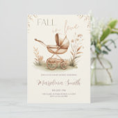 Val-in-Liefde Baby Shower Feest Kaart (Staand voorkant)