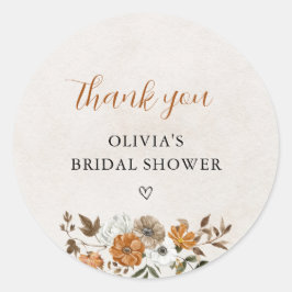Val in liefde | Bruidsfeest bedankt Ronde Sticker