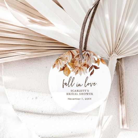Val in Liefde Favor Tag Bedankjes Labels