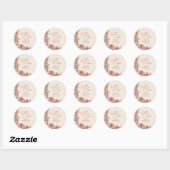 Val in liefde Pompoen Bruidsfeest Ronde Sticker (Vel)