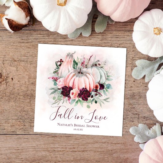 Val in liefde Pompoen Servet