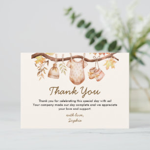 Val in Love Baby Shower Bedankkaart