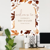 Val in Love Baby Shower Feest Poster (Thuiskantoor)