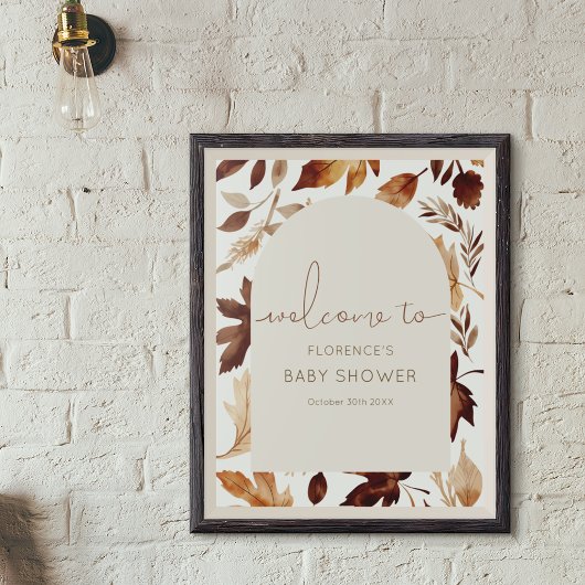 Val in Love Baby Shower Feest Poster
