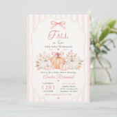 Val in Love Baby Shower Kaart (Staand voorkant)