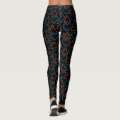 "Val in Love met Verandering" Patroon Leggings (Achterkant)