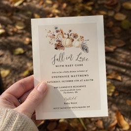 Val in Love Pompoen Baby Shower Kaart