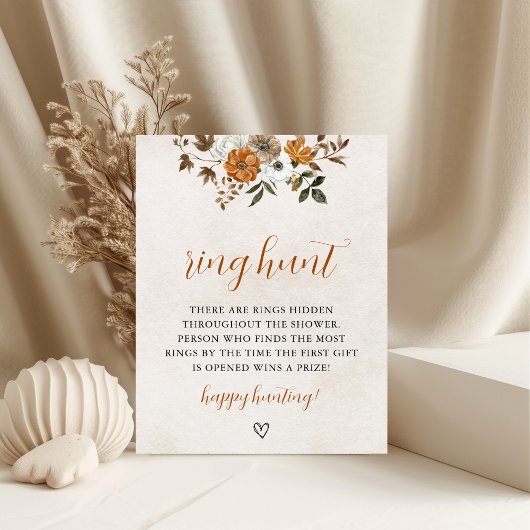 Val in Love | Ring Hunt Bruiloftspel Bord Poster