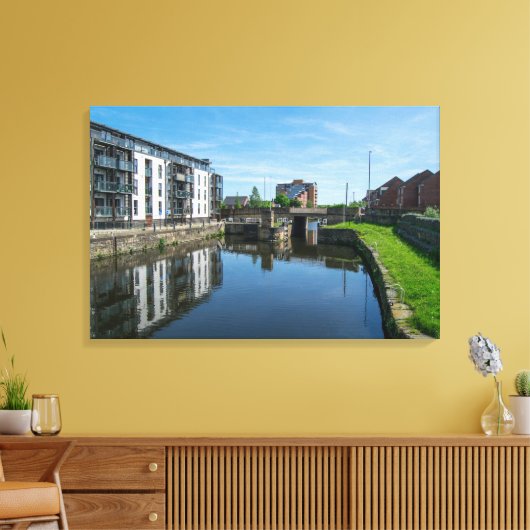 Val Ings Lock, Wakefield Canvas Afdruk (Insitu (Woonkamer))