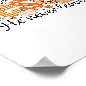 Val Jezus Hij Verlaat De Herfst Dankdag Nooit Poster (Hoek)