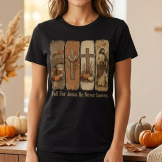 Val Jezus Hij Verlaat Nooit Tri-Blend Shirt