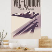 Val-Louron, Franse skiposter Poster (Keuken)