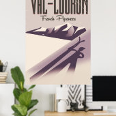 Val-Louron, Franse skiposter Poster (Thuiskantoor)