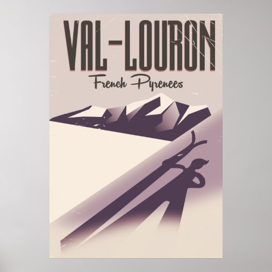 Val-Louron, Franse skiposter Poster (Voorkant)