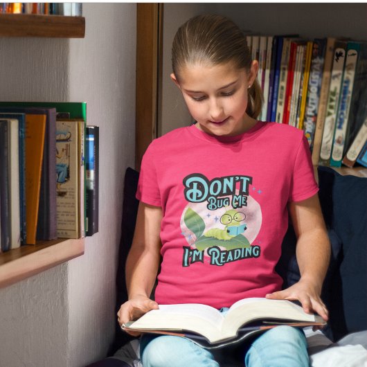 Val me niet lastig, ik ben aan het lezen Rups Kind T-shirt