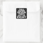 Val Motivatie Voor Workout Vierkante Sticker (Tas)