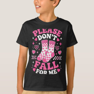 Val niet voor grappige sokken woordspeling sarcast t-shirt