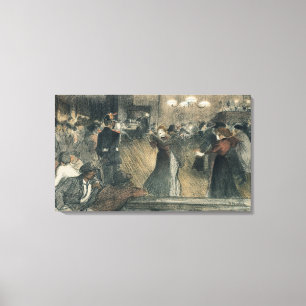 Val op de Barriere Canvas Afdruk