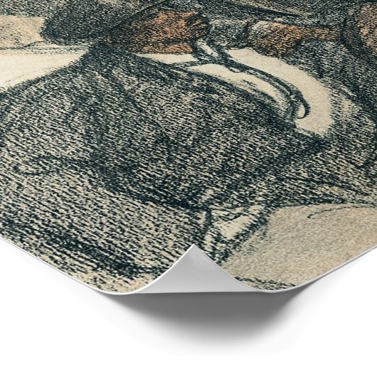 Val op de Barriere Poster (Hoek)