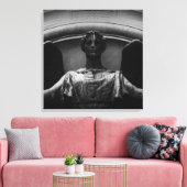 Val op wacht canvas afdruk (Insitu (Woonkamer))