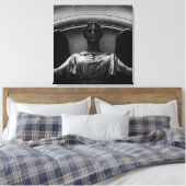 Val op wacht canvas afdruk (Insitu (Slaapkamer))