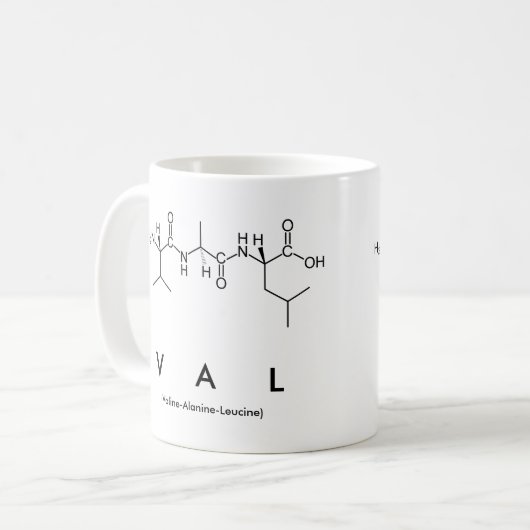 Val peptide naam mok (Voorkant links)